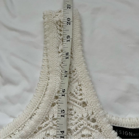 Design History Knitted Sleeveless Blouse White for Women M - Picture 8 of 10